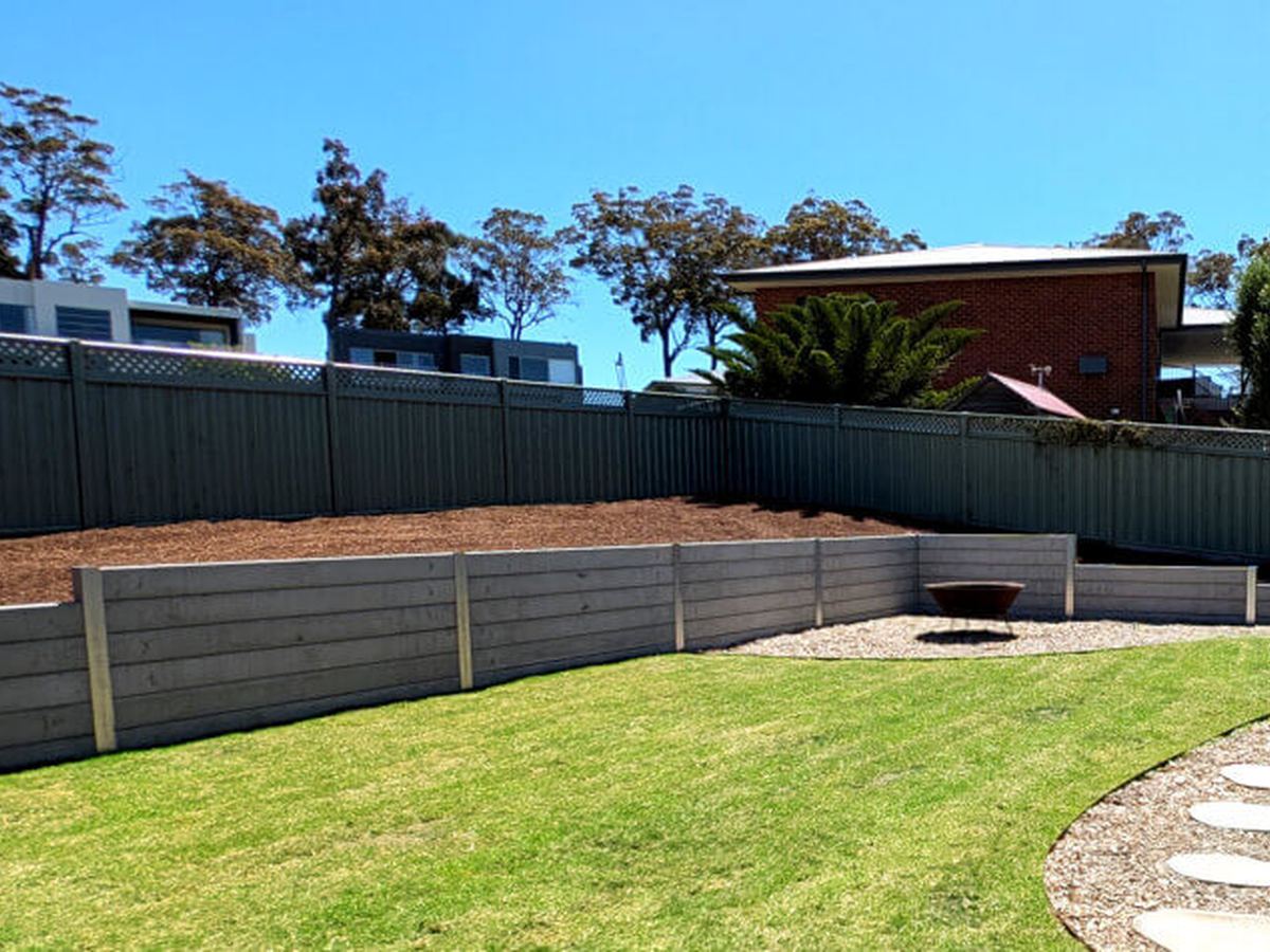 Retaining wall project in Warrandyte